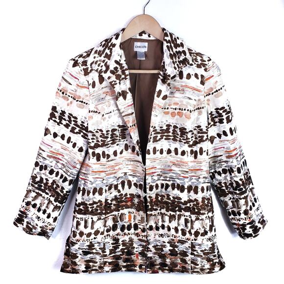 Chico's Jackets & Blazers - Chico's 100% Silk Blazer Size S Small